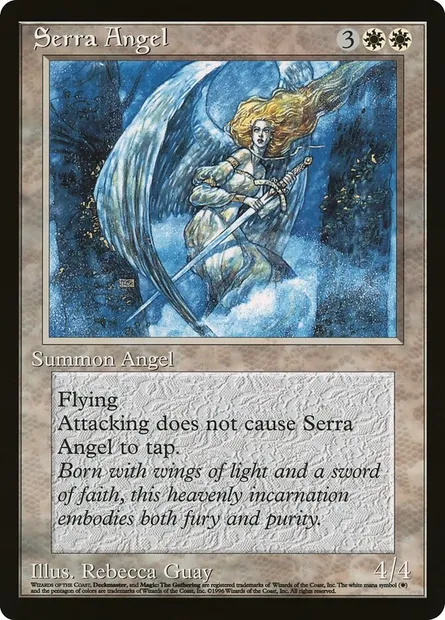 Serra Angel, Magic card O90P 8 — Oversized 90's Promos set