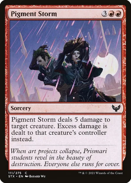Pigment Storm, Magic card STX 111 — Strixhaven: School of Mages set