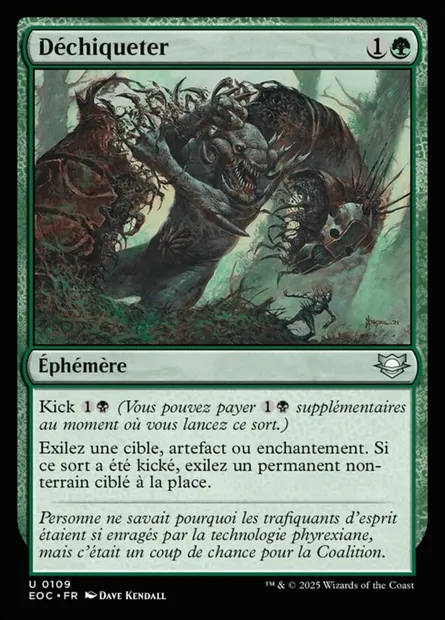 Déchiqueter, carte Magic EOC 109 — extension Edge of Eternities Commander