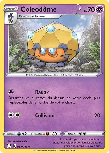Coléodôme, carte Pokémon BST 64 — extension Styles de combat