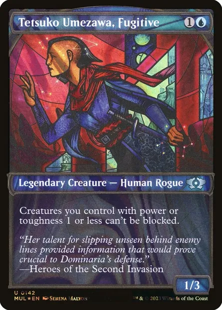Tetsuko Umezawa, fugitive, carte Magic MUL 142 — extension Multiverse Legends