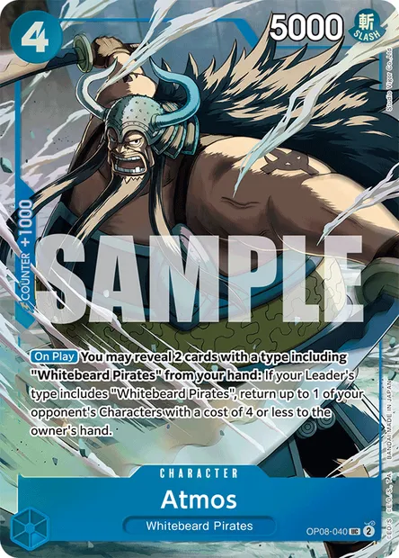 Atmos, One Piece card OP08-040 — TWO LEGENDS set