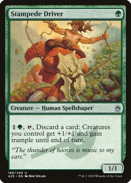 Stampede Driver, Magic card A25 188 — Masters 25 set