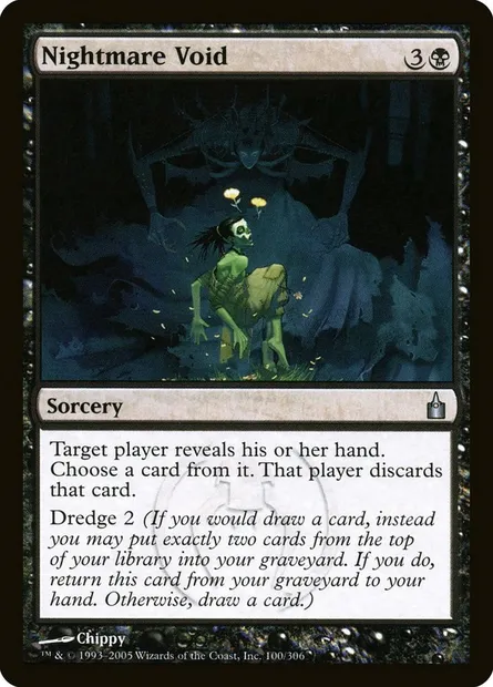 Vide cauchemardesque, carte Magic RAV 100 — extension Ravnica: La Cité des Guildes