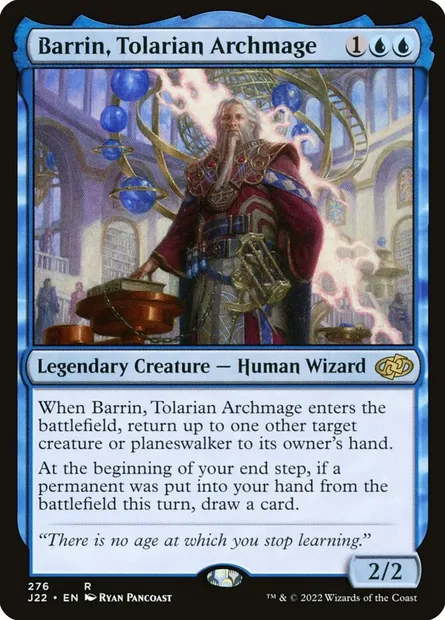 Barrin, Tolarian Archmage, Magic card J22 276 — Jumpstart 2022 set