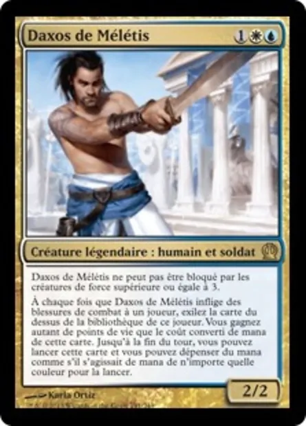Daxos de Mélétis, carte Magic THS 191 — extension Theros