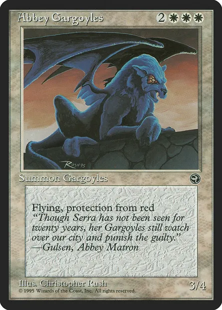 Abbey Gargoyles, Magic card HML 1 — Homelands set