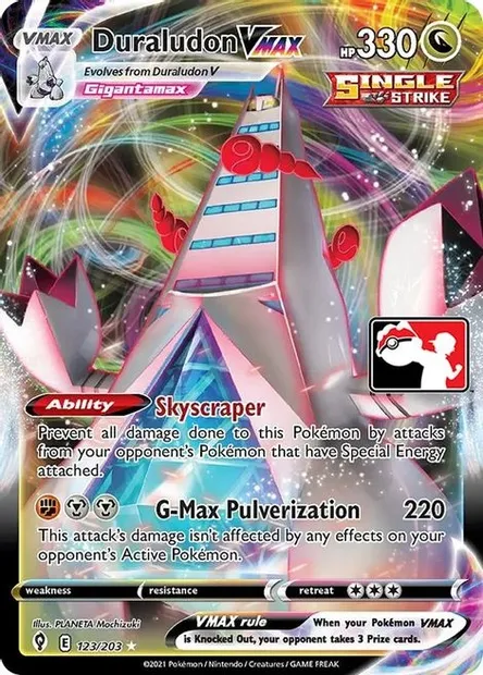 Duralugon VMAX, carte Pokémon PPS 123-2 — extension Play! Pokémon Prize Pack Series