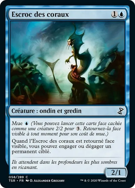 Escroc des coraux, carte Magic TSR 58 — extension Spirale Temporelle Remastered