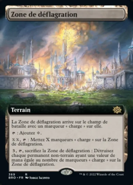 Zone de déflagration, carte Magic BRO 369 — extension La Guerre Fratricide