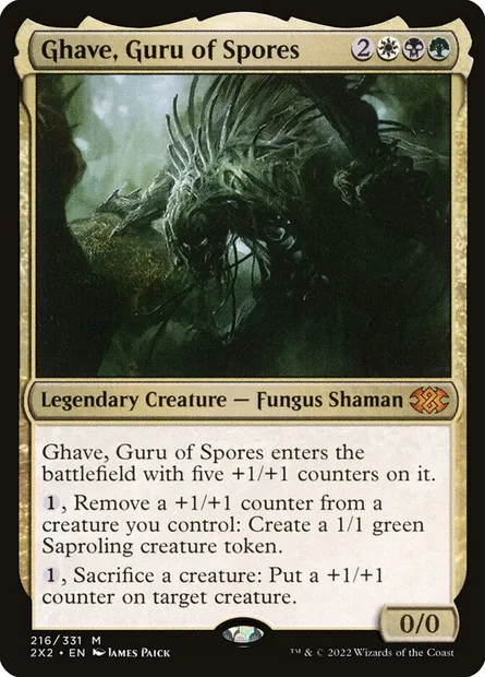 Ghave, Guru of Spores, Magic card 2X2 216 — Double Masters 2022 set