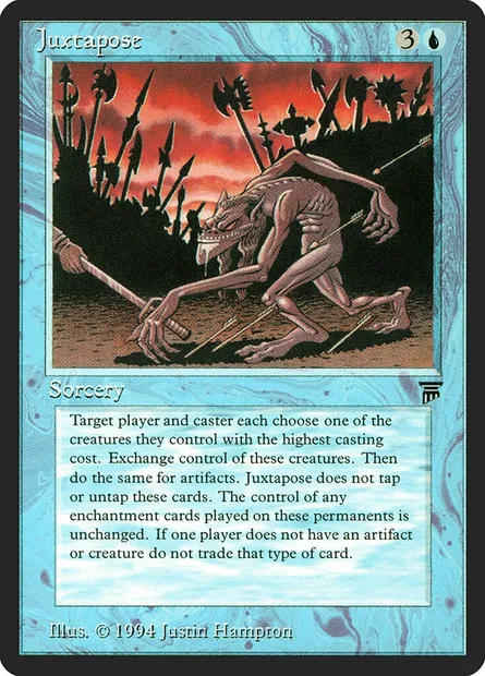 Juxtapose, Magic card LEG 63 — Legends set
