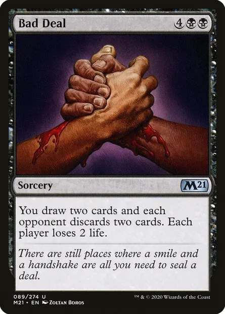 Bad Deal, Magic card M21 89 — Core Set 2021 set