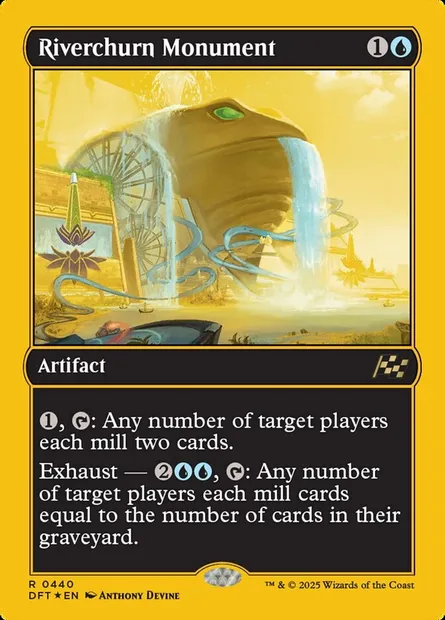 Riverchurn Monument, Magic card DFT 440 — Aetherdrift set
