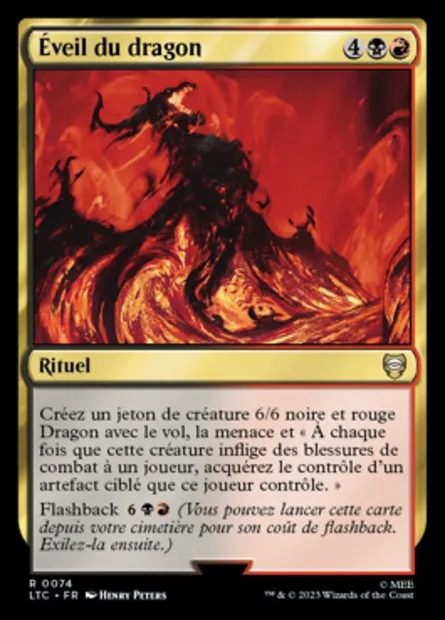 Éveil du dragon, carte Magic LTC 74 — extension Tales of Middle-earth Commander