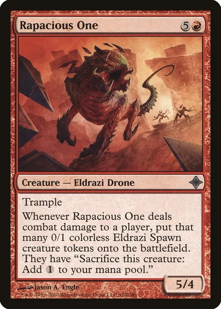 Rapacious One, Magic card ROE 162 — Rise of the Eldrazi set