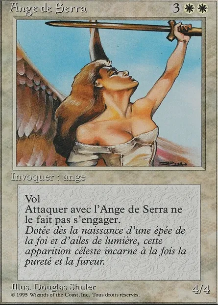 Ange de Serra, carte Magic 3ED 40 — extension Revised Edition