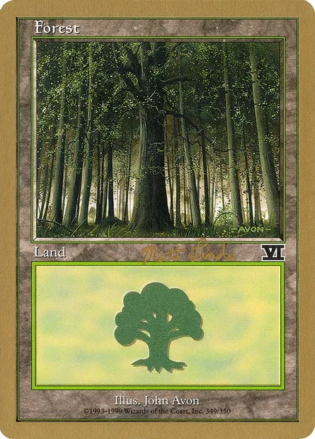 Forest, Magic card WC99 ml349 — World Championship Decks 1999 set