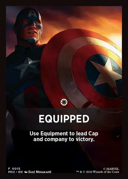 Equipped, Magic card FMSC 15 — Marvel Super Heroes Jumpstart Front Cards set