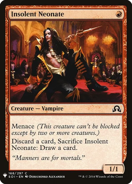 Insolent Neonate, Magic card PLST SOI-168 — The List set