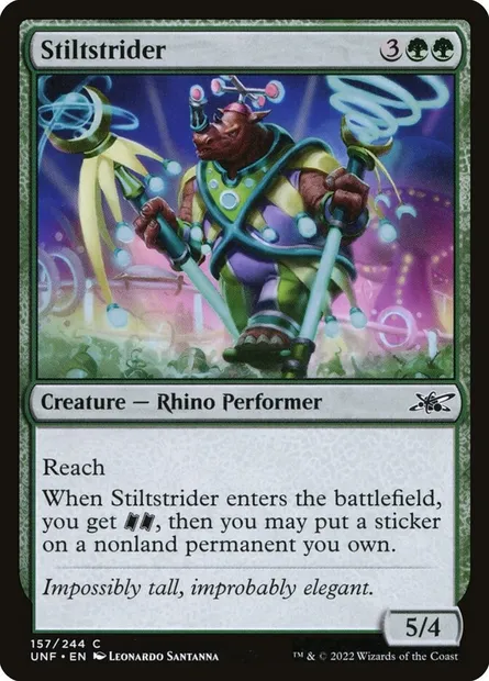 Stiltstrider, carte Magic UNF 157 — extension Unfinity