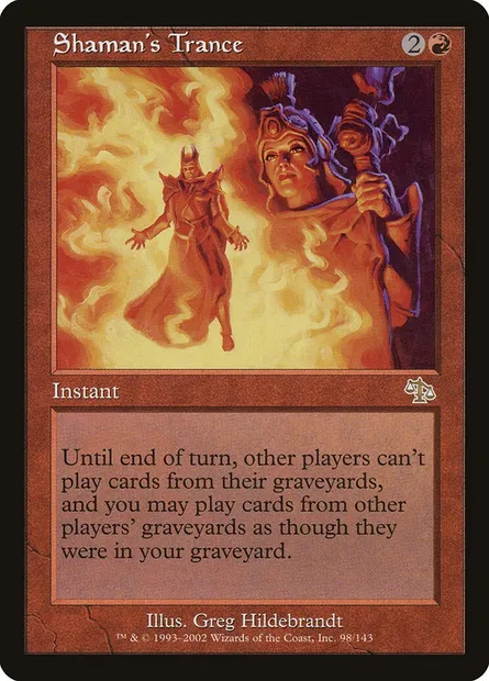 Transe shamanique, carte Magic JUD 98 — extension Jugement