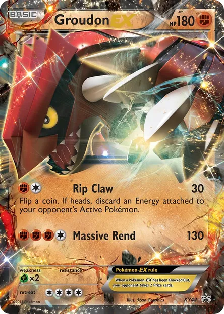 Groudon EX, Pokémon card XY 42 — XY Black Star Promos set