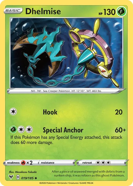 Dhelmise, Pokémon card VIV 19 — Vivid Voltage set