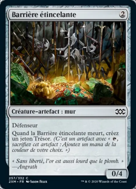 Barrière étincelante, carte Magic 2XM 257 — extension Double Masters