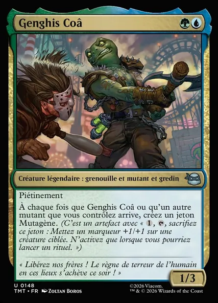 Genghis Coâ, carte Magic TMT 148 — extension Teenage Mutant Ninja Turtles