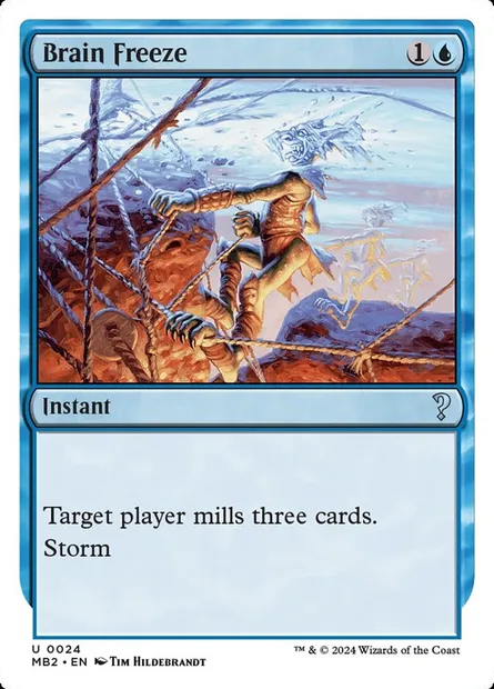 Brain Freeze, Magic card MB2 24 — Mystery Booster 2 set
