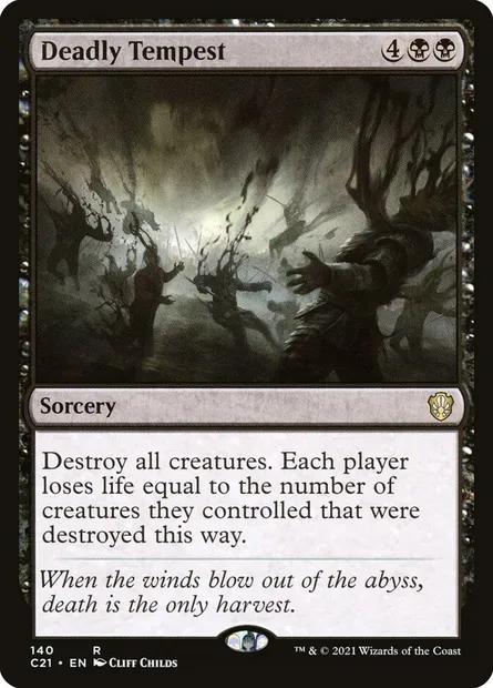 Deadly Tempest, Magic card C21 140 — Commander 2021 set