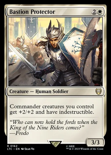 Bastion Protector, Magic card LTC 162 — Tales of Middle-earth Commander set