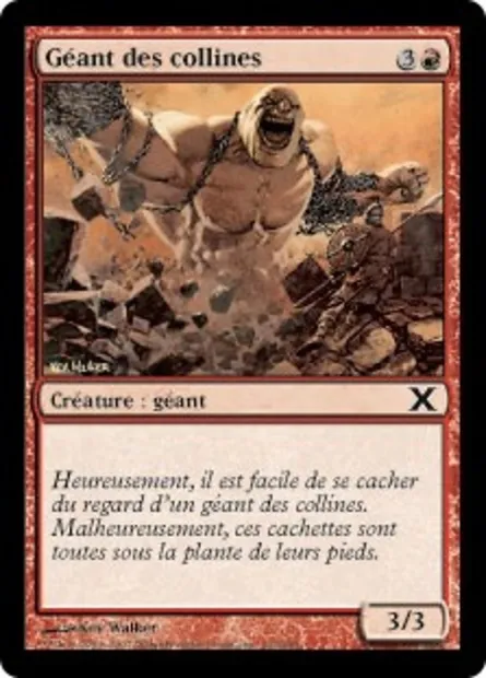 Géant des collines, carte Magic 10E 212 — extension Dixième édition