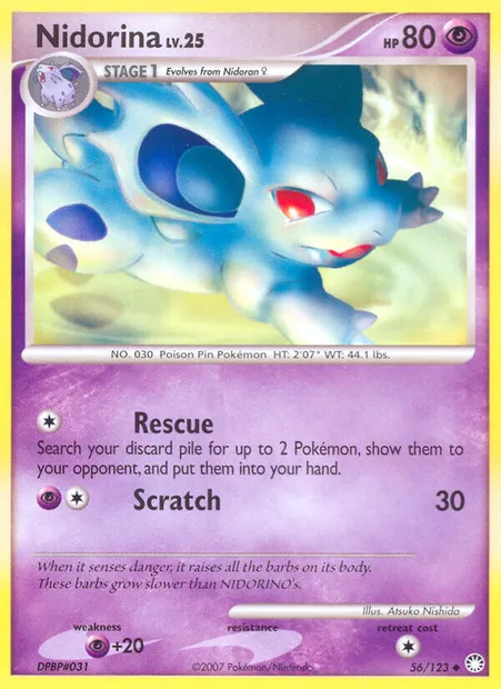 Nidorina, carte Pokémon MT 56 — extension Trésors Mystérieux