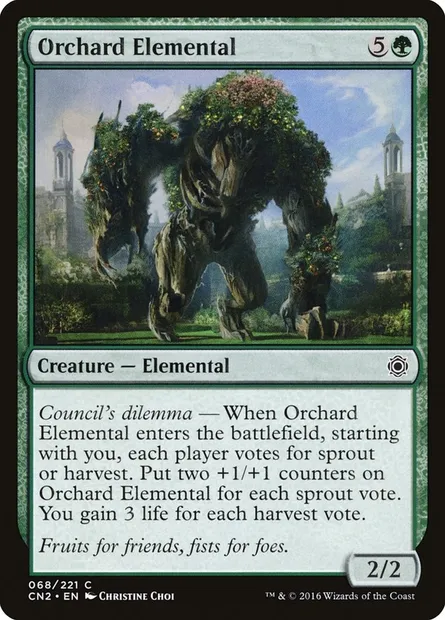 Orchard Elemental, carte Magic CN2 68 — extension Conspiracy: Take the Crown