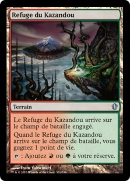 Refuge du Kazandou, carte Magic C13 301 — extension Commander 2013
