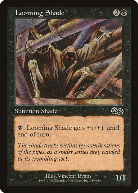 Looming Shade, Magic card USG 139 — Urza's Saga set