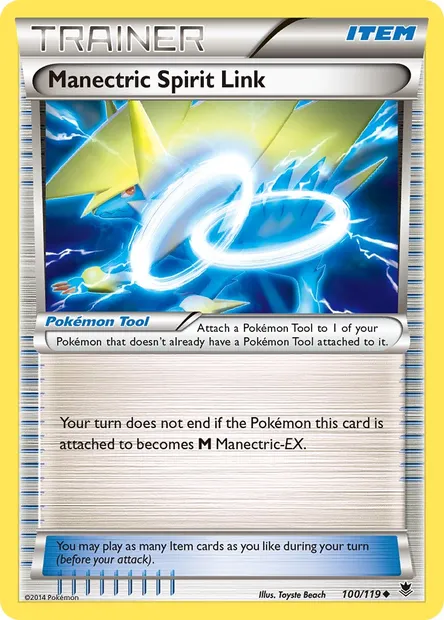 Manectric Spirit Link, Pokémon card PHF 100 — Phantom Forces set