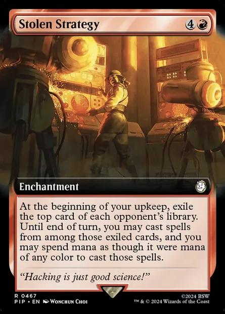 Stratégie volée, carte Magic PIP 467 — extension Fallout