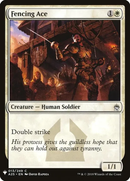Fencing Ace, Magic card PLST A25-13 — The List set