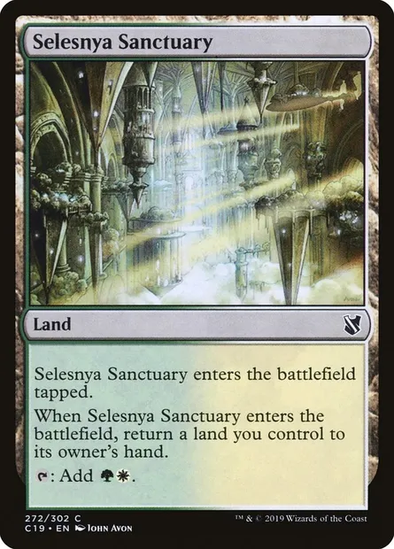Selesnya Sanctuary, Magic card C19 272 — Commander 2019 set