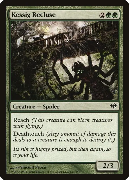 Kessig Recluse, Magic card DKA 121 — Dark Ascension set