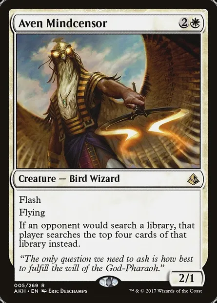 Aven Mindcensor, Magic card AKH 5 — Amonkhet set