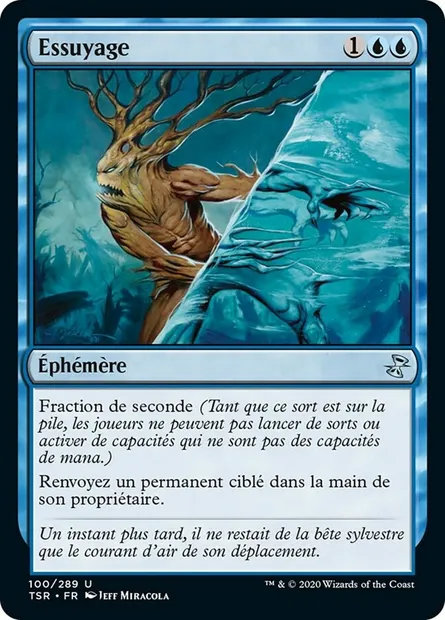 Essuyage, carte Magic TSR 100 — extension Spirale Temporelle Remastered