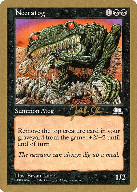 Nécratog, carte Magic WC97 js76 — extension World Championship Decks 1997