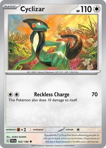 Cyclizar, Pokémon card SVI 163 — Scarlet & Violet set