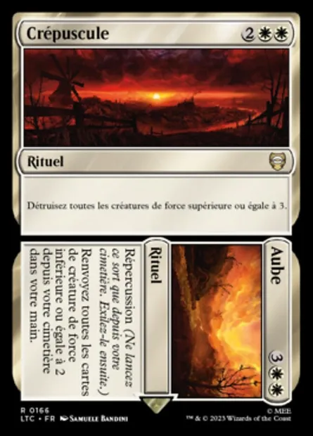 Dusk // Dawn, carte Magic LTC 166 — extension Tales of Middle-earth Commander