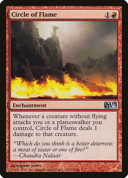 Circle of Flame, Magic card M12 127 — Magic 2012 set