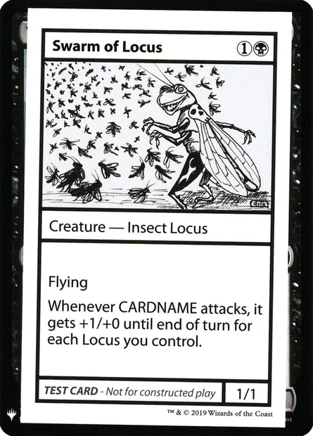 Swarm of Locus, carte Magic CMB1 48 — extension Mystery Booster Playtest Cards 2019